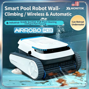 AIRROBO PC10 Wireless Pool Robot Intelligent Route Planning Wall Climbing Swimming pool water quality replacement and treatment machine