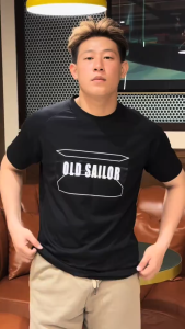 Áo thun áo phông Raglan Old Sailor - Cotton mềm mạimát lạnh thông thoáng- Big Size Upto 5XL-33019