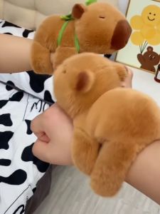 Capybara Stuffed Funny Cute capybara Plush Bracelet Animal Capybara Elegant Birthday Gift for Kids