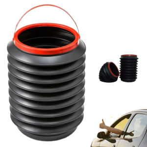 Thùng Rác Mini Có Thể Gập Lại Cho Ô Tô Thùng Đựng Rác Di Động Có Giá Đỡ Ô Có Thể Thu Vào Thùng Đựng Đồ Ma Thuật Hình Tròn PVC