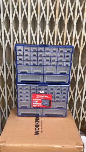 TỦ ĐỰNG LINH KIỆN 38 NGĂN A001 TACTIX  52 x 16 x 37.5 cm (HÃNG ĐỔI MÃ  WORKPRO WP283009)