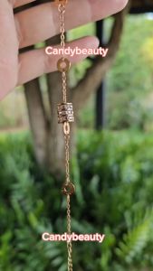 🔶 100 ราคามือถือ ของการส่งของ กำไลและสร้อยคอ ทรงเพชรเกลียว ความรัก เสน่ห์ 🔶