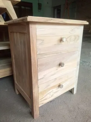nakas dispenser meja serbaguna laci 3 kayu jati