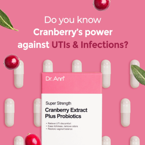 Dr Ann Cran-Max Cranberry Probiotics Protect from Urinary Tract Infection ( UTI ) 5 billion probiotics 30s