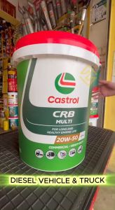 S2U Castrol Engine Oil CRB Multi 20W-50 CF-4 20Liter For Diesel Enjin Truck Tractor Minyak Hitam Lori 20W50 20L