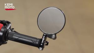 Universal Motorcycle Mirror 360° Rotatable Bar End Mirrors Handlebar Rear View Side Mirror for 13-21 mm Handlebar Inner Diameter