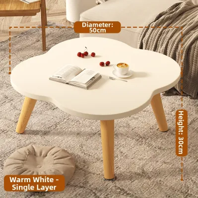 FWTDF | Modern Minimalist Japanese Style Low Table Tatami Window Seat Bedroom Floor Table Multi-Functional Home Furniture