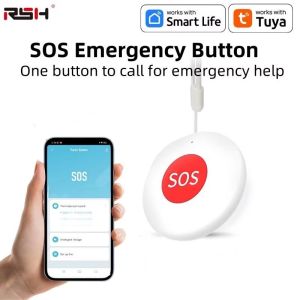 Tuya Zigbee / WIFI SOS Help Call Button Share with Family App Emergency Alarm For Patient Kids Elderly Man with Hanging Rope