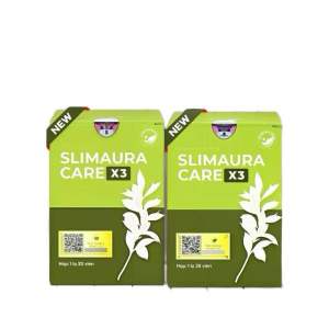 [Combo 2H] Thảo Mộc Giảm Cân Slim Aura Care X3 Hỗ Trợ Thải Mỡ Phù Hợp Mọi Cơ Địa - Hộp 38 Viên