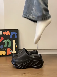 EVA Sandal Wanita Tinggi 9cm Sepatu Wanita Sandal Wanita Terbaru 2025 Sandal Pantai Wanita Korea Sandal Wedge