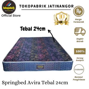Kasur springbed Empuk - Matras Kasur spring bed avira No 1 Uk. 180x200 T24cm berkualitas semua ukuran bergaransi resmi harga termurah sumedang bandung Tegal