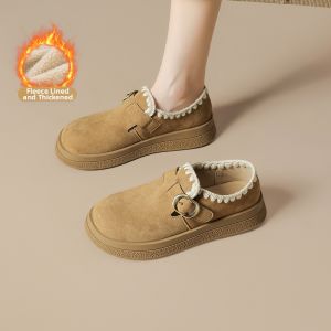 Josiny | New Fur Lined Deep Cut Womens Shoes