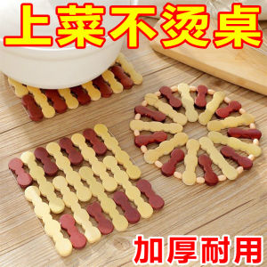 Bộ Ba Mặt Đệm Bàn Ăn Bằng Tre Lớn Cách Nhiệt Đĩa Đựng Thức Ăn Bằng Đất Sét Đệm Đĩa Đệm Bát Đệm Đĩa Chịu Nhiệt Độ Cao