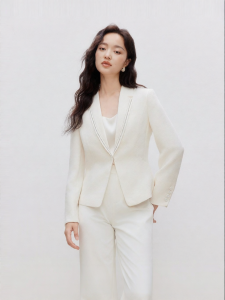 Koradior | Elegant Business Casual Single Button Blazer