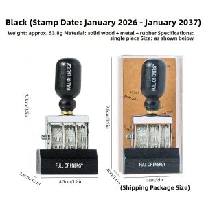 Journal GO | Creative Retro Wooden Roller Date Stamp