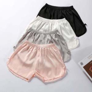 กางเกงซับในผ้าชีฟองสำหรับเด็กผู้หญิงกางเกงขาสั้นกันโป๊ใส่ด้านนอกได้กางเกงกันโป๊แบบบางทรงหลวมแหวกข้างสไตล์เกาหลีสำหรับฤดูร้อนกางเกงนอน