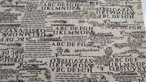 Cotton Linen Fabric Vintage Newspaper Letter Print Half Meter DIY Sewing Supplies For Sofa Cushion Pillow Covers Bags Tablecloth