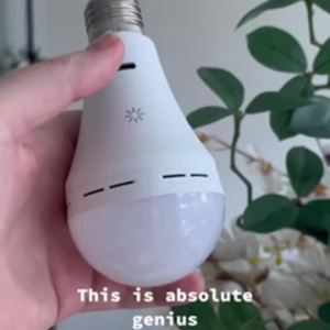 Rechargeable Light Bulbs 2600mAh Large Battery Backup Light Bulb Perfect As Emergency Lights for Home Hurricane Prepareness Item