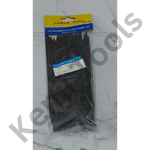 Kabel Ties Nylon Hitam Putih Isi 100 Pcs 3.6 x 100mm 150mm 200mm 250mm 300mm 400mm Ikat Kabel