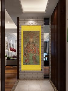 New Chinese Style Decorative Painting True Dragon Emperor Hanging Picture Enshrined God Image Xuan Tian Supreme Deity Statue