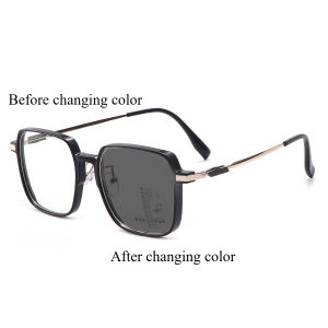 Photochromic Reading Glasses with Progressive Multi Focus for Far and Near Viewing Anti Blue Light Reading Glasses