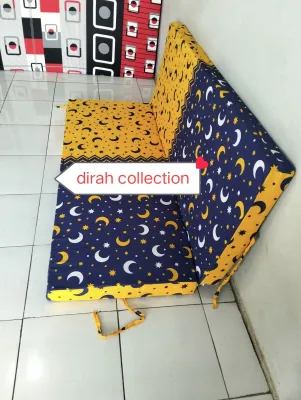 Kasur busa Lipat 2 uk. 180x140x10cm busa empuk awet tidak mudah kempes