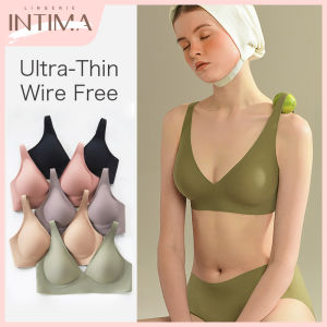 【High Quality】SUJIIN 100% Original High-tech Jelly Strips Seamless Bra for Women Wireless Ulta Thin Push Up Adjustment Underwear Lingerie