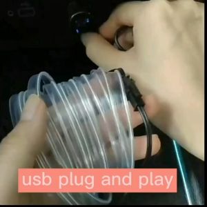 Driver Inverter USB EL Wire DC 5V Soket SM 2 Pin 1-8M Drive sinar cahaya