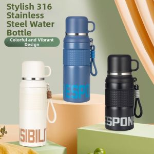 Insulated Thermos Stylish Stainless Steel Water Bottle for Both Men and Women
