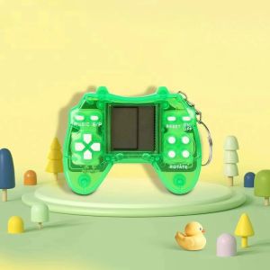 Mini Classic Block Game Machine Handheld Childhood Retro Silent Educational Level-Up Toy Small Gadgets Đồ Chơi Điện Tử