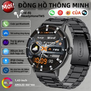 Đồng Hồ Thông Minh Tầm Nhìn 3D Toàn Cảnh Với Bộ Nhớ 4GB Album Ảnh Tích Hợp Tai Nghe TWS Chống Nước IP68 Dành Cho Android & iOS
