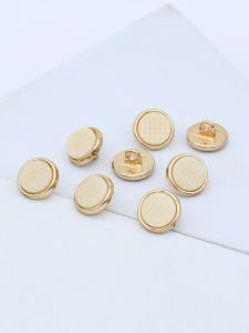 Fashionable Resin Metal Button Decorative Shirt Outerwear Sweater Cardigan Button Simple Design Home Fabric Sewing DIY Accessory