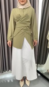 Hosofshopaholic - ELAYA WRAP SHIRT - Atasan - Kemeja