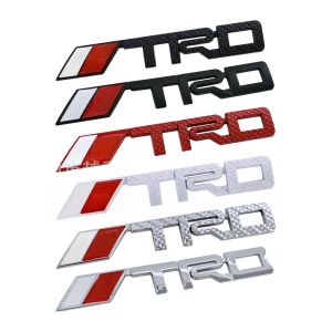 Sợi carbon logo TRD 3D kim loại thư biểu tượng cho TOYOTA INNOVA Vios avanza Fortuner RAV4 wigo Camry lưới tản nhiệt phía trước huy hiệu cốp sau nhãn dán