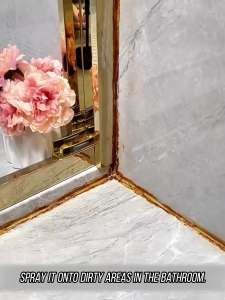 YOJASO Bathroom Cleaner Powerful Stain Remover for Tiles Toilet Glass & Floors Removes Hard Water Stains Limescale & Dirt