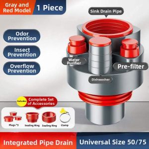 RUYI | Anti-odor Three-way Water Distributor Sink Plug