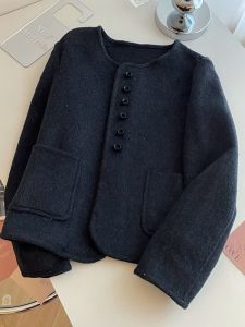 PAIBOLI | Fashionable Short Elegant Double-faced Cashmere Coat