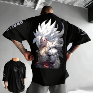 Bandai | Dragon Ball Mens and Womens T-shirt Android 18 Anime Loose Tee Summer and Spring Boys Short Sleeves Parent-child Outfits