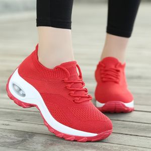 Best Sellers Korean Style Comfort Rubber Shoes For Women Laces Breathable Thick Sole Slip On Sports Sneakers For Women On Sale