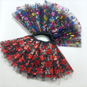 Childrens mesh TUTU skirt colorful combination for holiday celebrations and dance performances