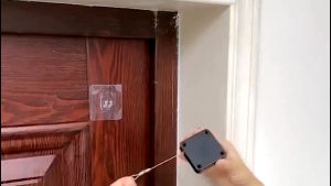Automatic Door Closer Self Closing Door with Drawstring for Internal Punch-Free Adjustable Door Closing Device