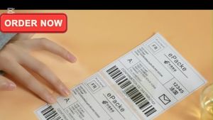 Waterproof Thermal Label Sticker Paper Supermarket Price Blank Barcode Label Direct Print Adhesive