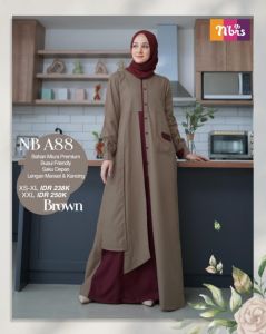 SARIMBIT BAJU COUPLE NSK 088 88 NB A88 BROWN NIBRAS TERBARU