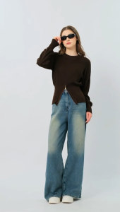 Disha Knit Zipper Premium | Baju Atasan Wanita Korean Style | Sweater Rajut Premium Terbaru Kekinian