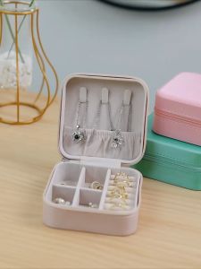 Mini Travel Jewelry Organizer Necklace Earrings Rings Bracelet Portable Storage Box Jewelry Box Case Accessories Holder