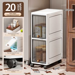 MLZH | Waterproof Narrow Space Storage Cabinet Flip Cover