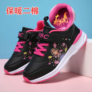 ABC Girls Shoes Spring Autumn Leather Surface Single Shoes Childrens Girls Lightweight Soft Bottom Anti-slip Casual Shoes