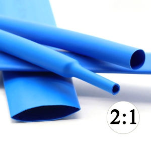 1m Cable Sleeving 1.5~ 50mm Blue Heat Shrink Tube DIY Connector Repair Wrap Wire 2:1 Polyolefin Insulated Cable Protect Sleeve