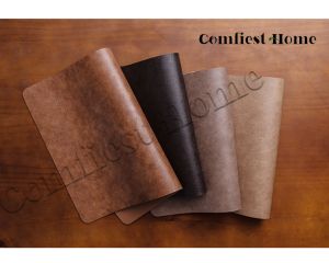[SG Stock]Leather Waterproof Placemat CoasterWashable Placemats for Dining Table MatPU Tablemats -Flat Packing