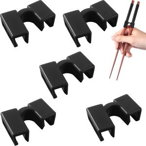 5 PCS Reusable Chopsticks Helpers Training Chopstick Hinges Connector Practice Chopstick Helper for Adult Kid Beginner Traniner